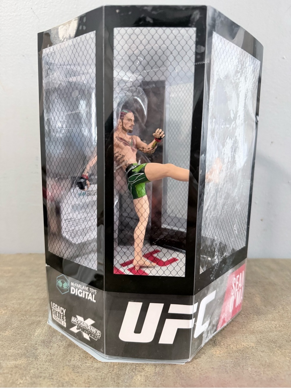 UFC Men's Green Fight Shorts Figural Boxer - Official Licensing